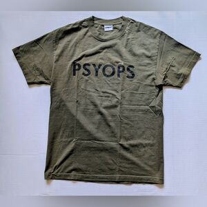 Utmost PSYOPS Green Tee | Gently used in great condition Size Large
